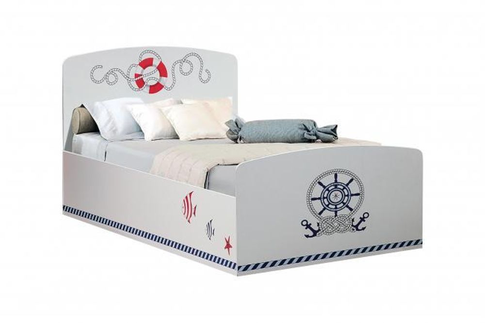 Кровать одинарная &quot;Лего - 2&quot; (Кораблик)