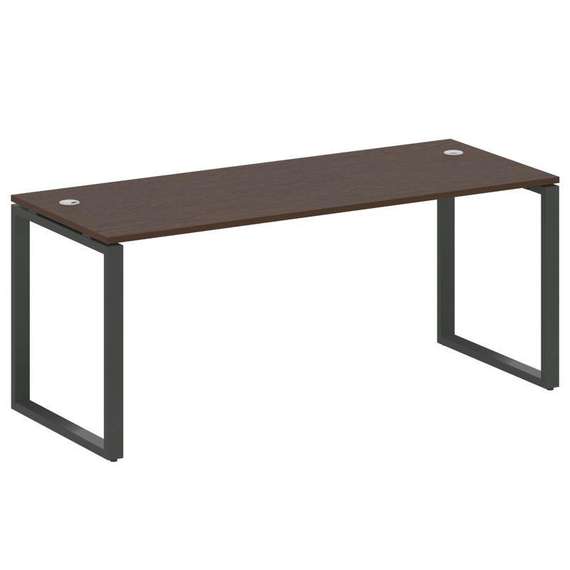 Metal System Стол письменный на О-образном м/к БО.СП-5 Венге Цаво/Металл Антрацит 1800*720*750