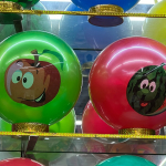 Мяч 22 см «Фрукты» (50 г), микс