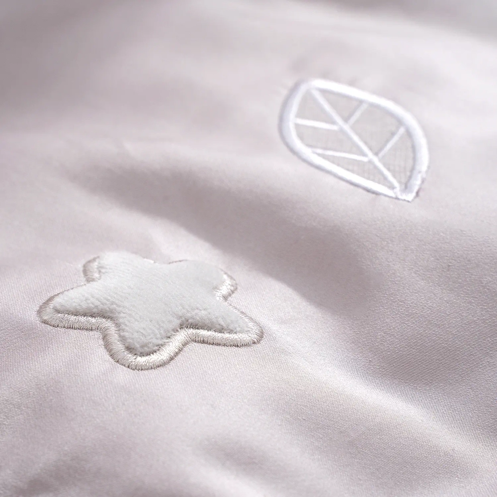 Комплект белья для классической кроватки Teddy Sateen 6 предметов цвет серый