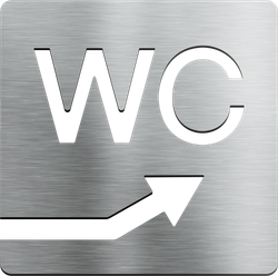 Туалет, WC, направо/вверх