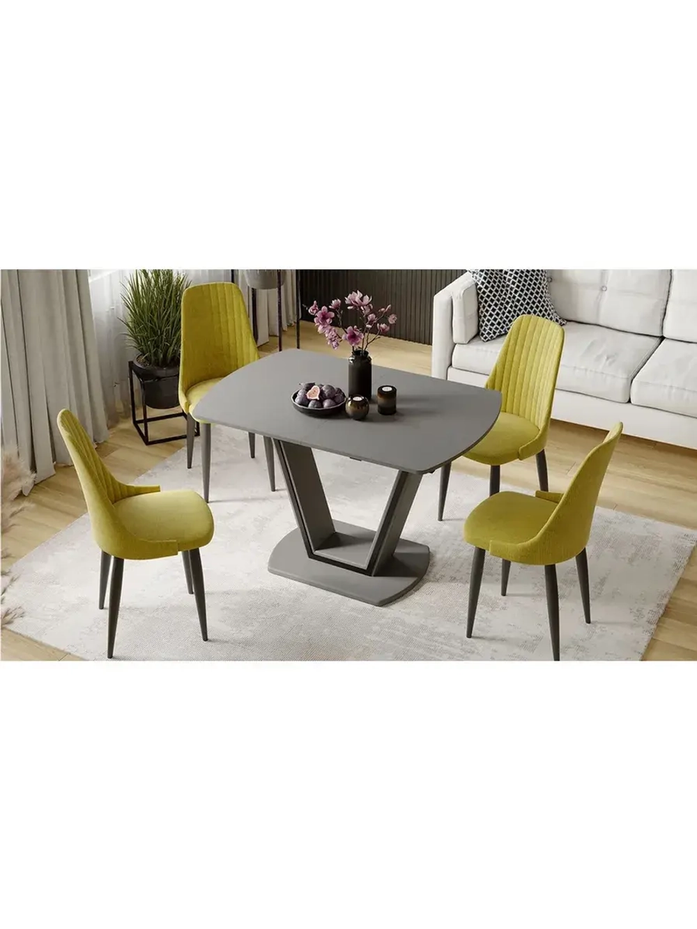 Стол кухонный обеденный раздвижной 120х80х77 см