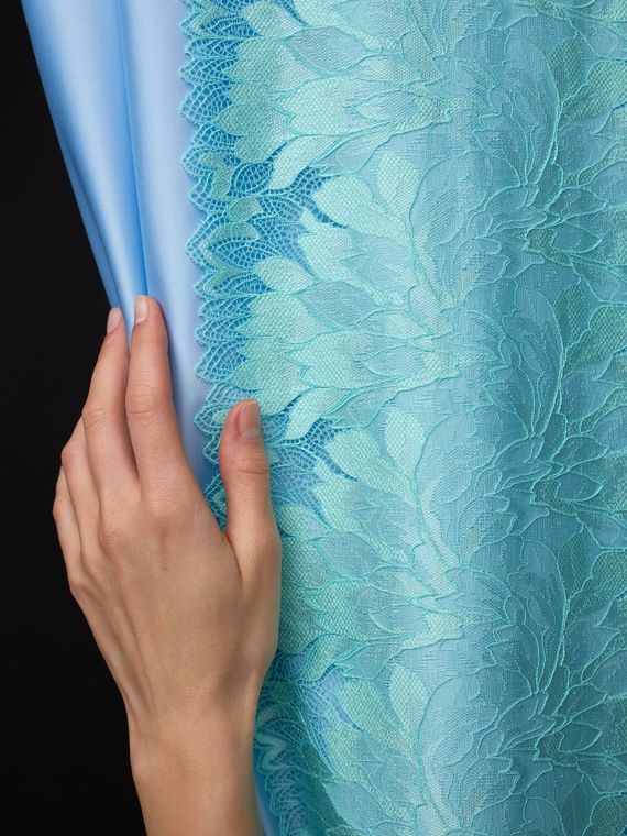 03-77 Кружево эластичное 24 см, ментол