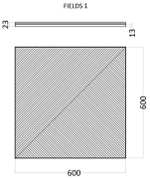 Стеновые 3D панели из наногипса в ламинации 60х60см