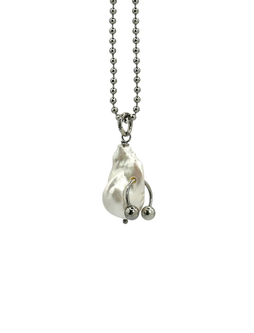 NNEO PEARLLY Жемчужина с пирсингом WHITE PEARL