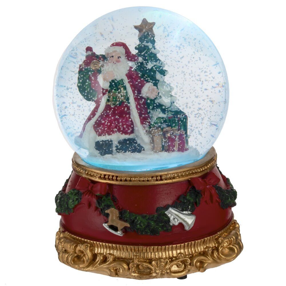 GAEM Фигурка декор в стекл шаре "Дед Мороз", D 9.5 см, L9,5 W9,5 H14 см