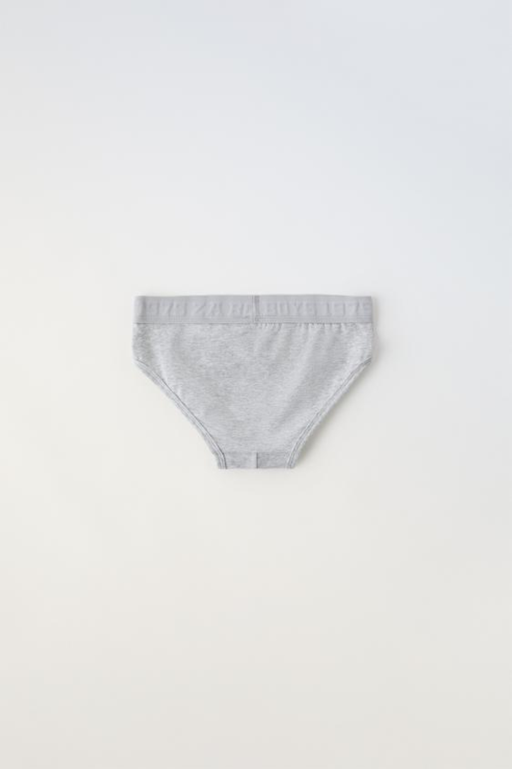 ZARA НАБОР ИЗ ТРЕХ ТРУСОВ С НАДПИСЬЮ, БЕЛЫЙ