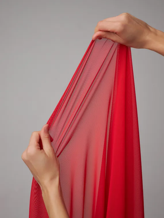 Сетка эластичная Lauma, арт. 556, красный 100