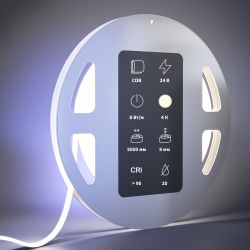 Светодиодная лента Maytoni 8Вт/м 4000К 24V IP20 Ultra 201072