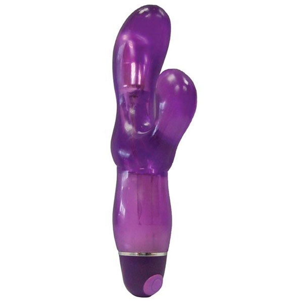 Фиолетовый вибратор для точки G ULTRA G-SPOT - 15 см.