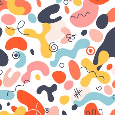 Разноцветные плавные формы