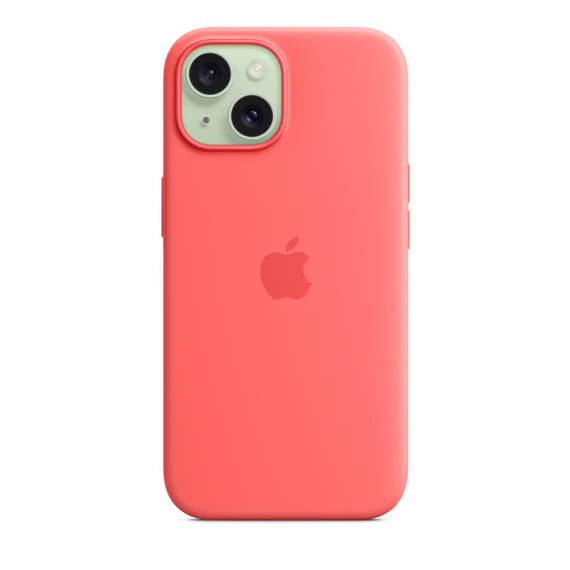 Чехол Apple iPhone 15 Silicone Case with MagSafe Guava (MT0V3ZM/A)