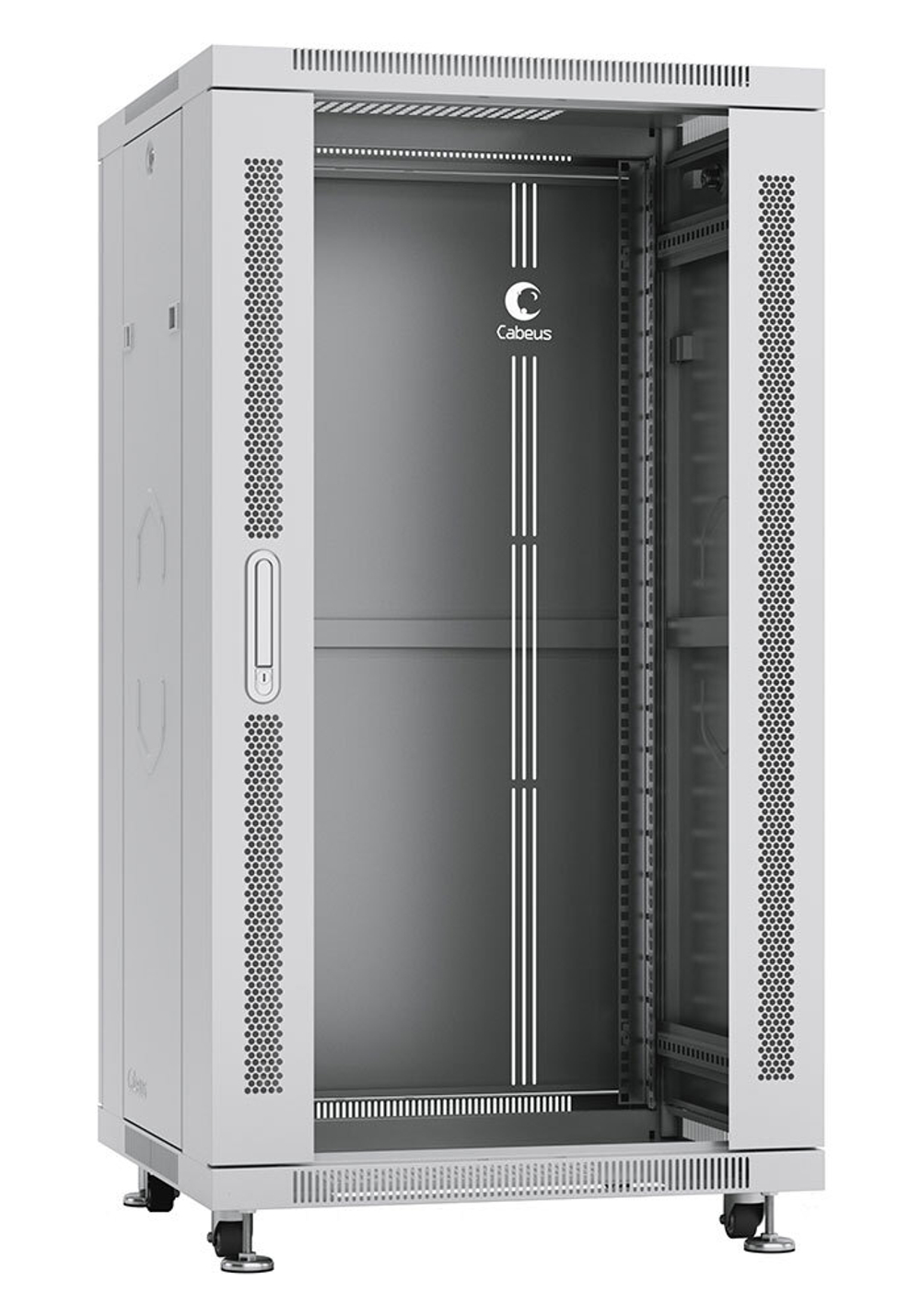Шкаф напольный 19", 22U Cabeus SH-05C-22U60/80