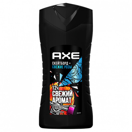 AXE Гель для душа мужской Скейтборд и Свежие розы 250 мл (39744)