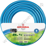 GRINDA Classic, 3/4″, 25 м, 20 атм, трёхслойный, армированный, сетчатое армирование полиамидной нитью, поливочный шланг (8-429001-3/4-25)