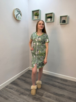 Халат женский "387 К.П" молния (Нонна)