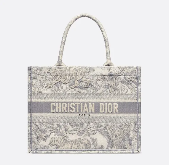 Сумка Dior Book Tote Dioriviera, белый/серый