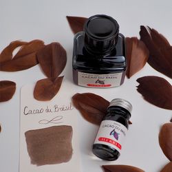 Чернила во флаконе Herbin 30 мл Cacao du Brésil серо-коричневые (13045T) 3