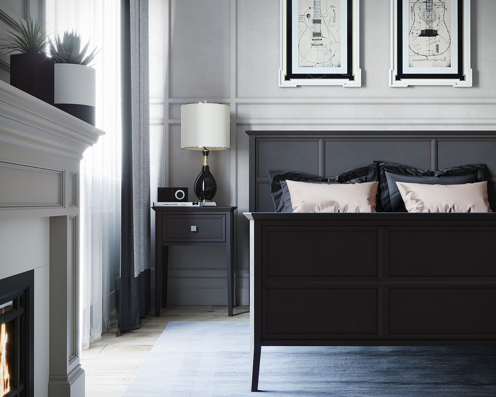 Шкаф трехстворчатый с ящиками Ellington