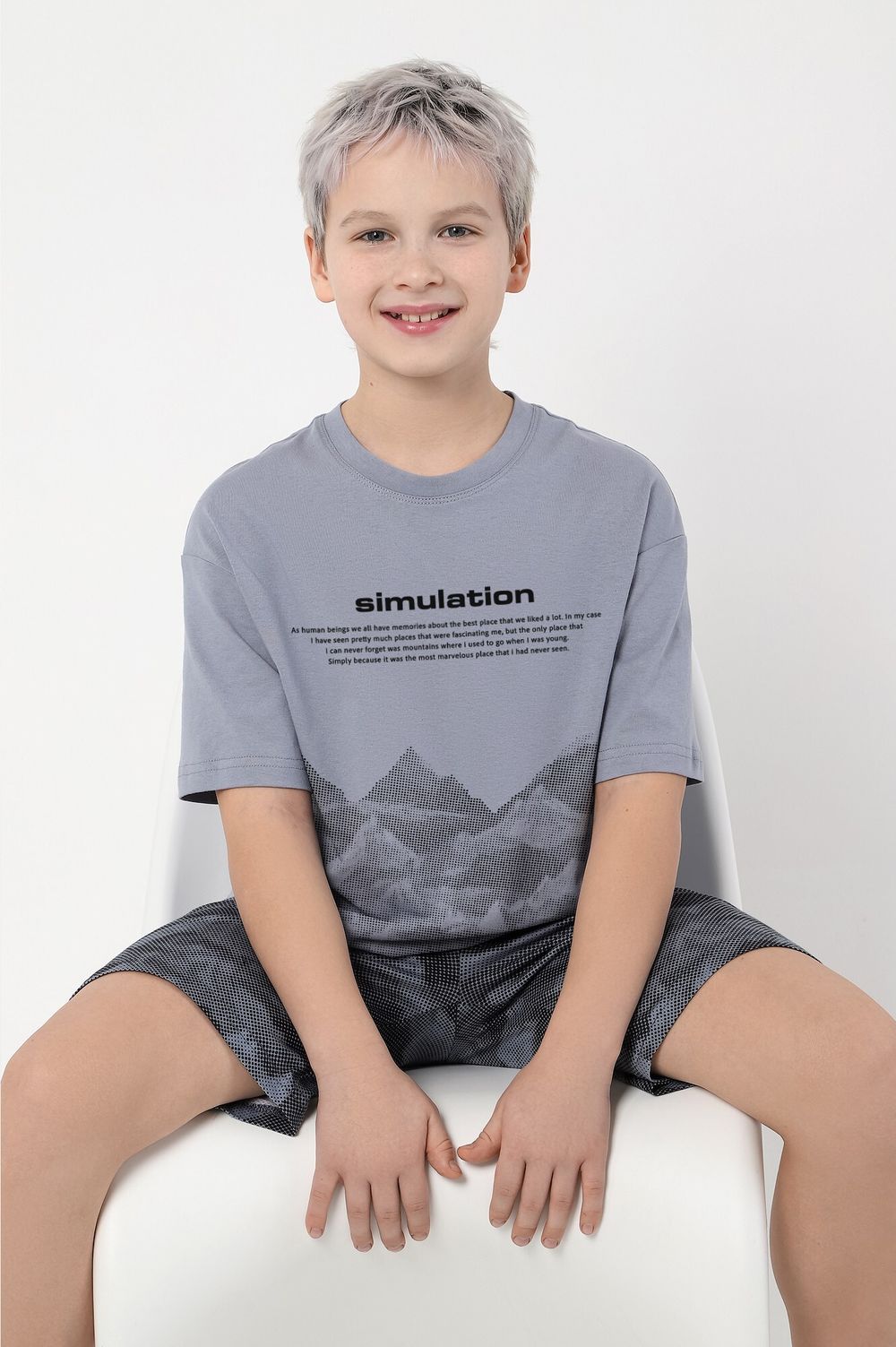 Костюм для мальчика Горец-2 Виотекс СЕРЫЙ