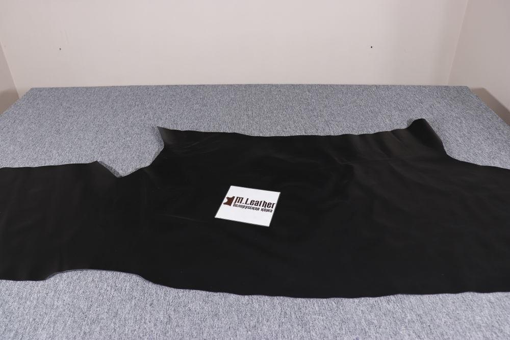 Уценка: 0,8-1,0 мм Кожа Галантерейная КРС Чёрная Ривьера 122 дм²