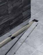 Душевой лоток Drain System 1000 DS230210/18 Черное золото, с двусторонней панелью «Plate» под плитку