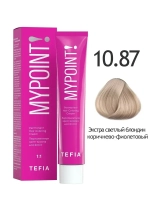 Перманентная крем-краска для волос Tefia MY Mypoint, 10.87 экстра светлый блондин коричнево-фиолетовый, 60 мл