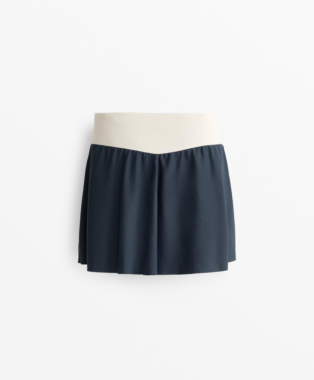 Oysho Юбка Perfect-Adapt V-образного выреза, темно-синий