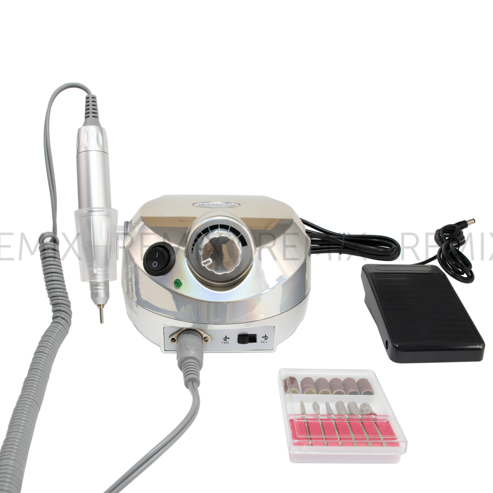 Аппарат для маникюра и педикюра зеркальный, DM-202 NAIL POLISHER, 65W, 35000об/мин, SILVER