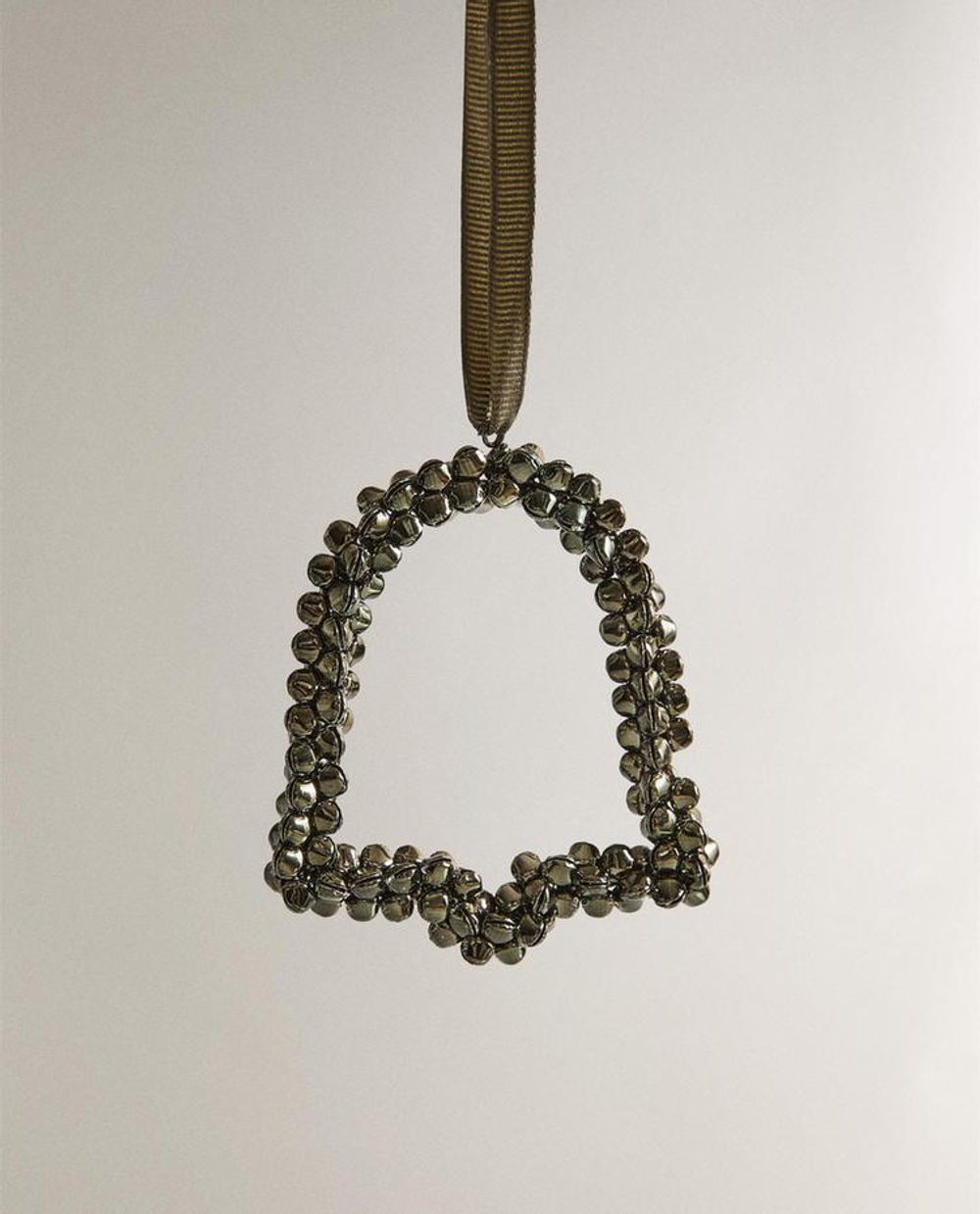 ZARA HOME ЕЛОЧНОЕ УКРАШЕНИЕ В ФОРМЕ КОЛОКОЛЬЧИКА, ЗЕЛЕНЫЙ