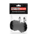 Зажимы для сосков с черным пушком Bior Toys Notabu NTB-80608
