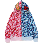A Bathing Ape Bathing Ape Abc Camos Separate Shark Full Zip Худи синий розовый