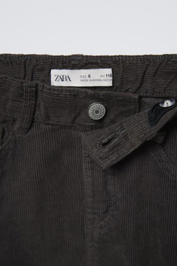 ZARA ЮБКА ИЗ ВЕЛЬВЕТА, АНТРАЦИТОВО-СЕРЫЙ