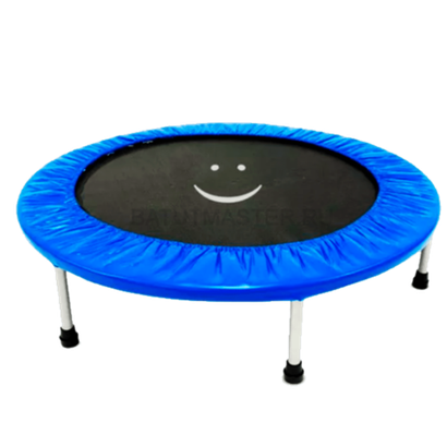 Каркасный батут «Улыбка» диаметр 3,3 фт, синий