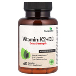 Futurebiotics, витамин K2 и D3, 60 капсул