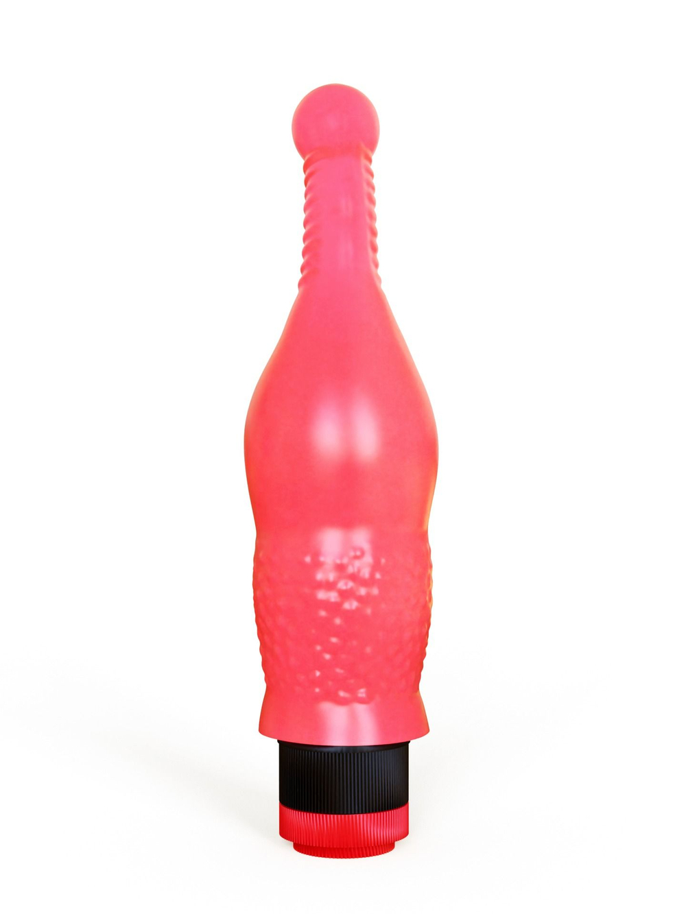 Гелевый розовый массажёр простаты - 18,8 см. (Цвет: розовый)