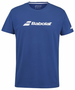 Футболка для мальчика теннисная Babolat Exercise Tee Boy - небесный
