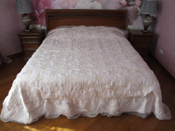 Покрывало 270х270 Arte Pura AP2.984-415 Peonia Old бледно-розовое