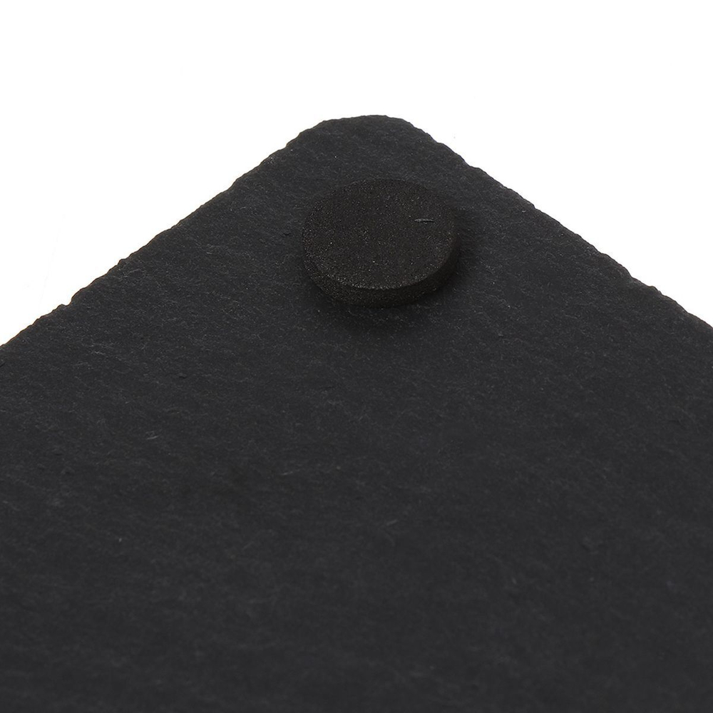 Подставка для кружек, 4 шт, 10х10 см, Черный камень, Y4-3203