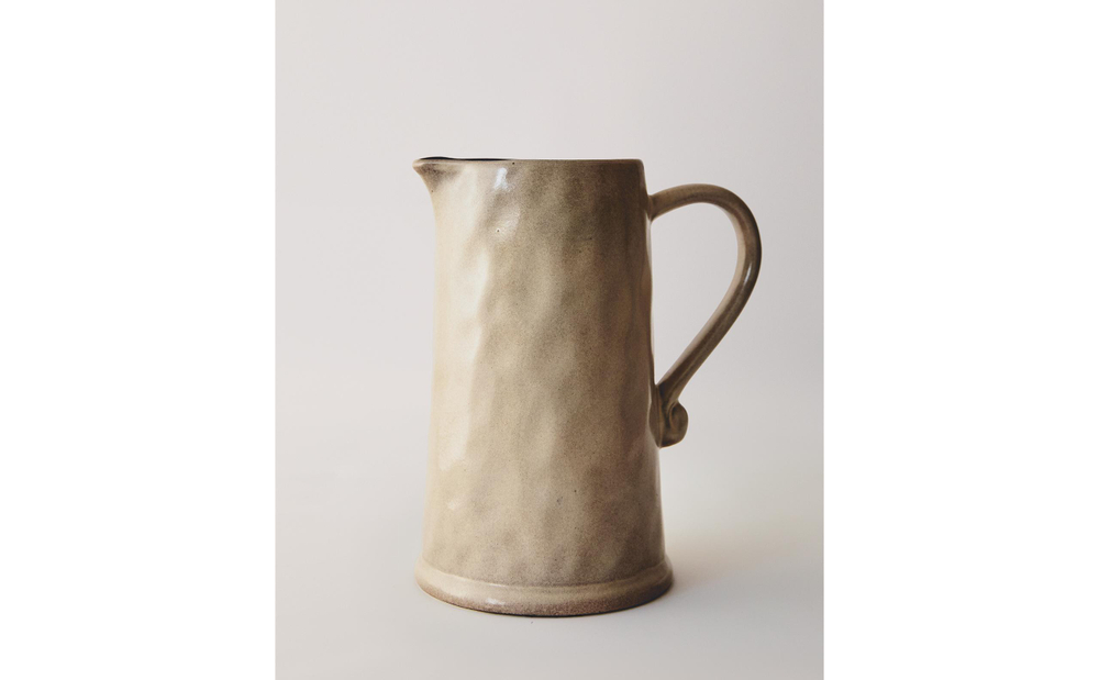 Zara Home кувшин из каменной керамики, цвет серый, 22 см