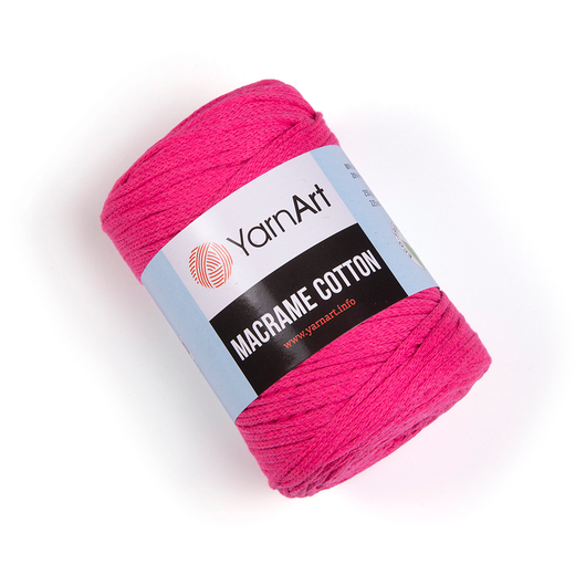 Пряжа YarnArt Macrame Cotton, Яркий розовый