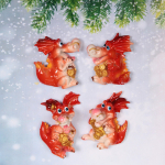 Магнит «Дракоша с деньгами» 8,5*5,5 см, микс