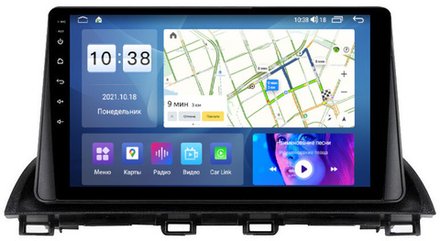 Магнитола для Mazda 3, Axela 2013-2019 - Parafar PF085UHD на Android 13, QLED, ТОП процессор, 8Гб+128Гб, CarPlay, 4G SIM-слот