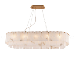 Люстра Cloyd HERCULANUM-A C10 / шир. 100 см - алебастр - латунь (арт.11158)