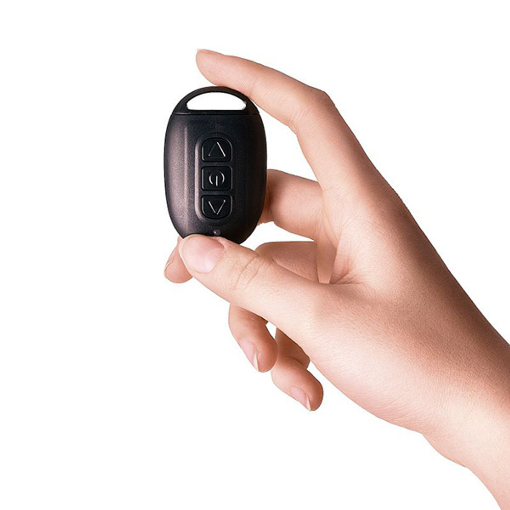 Чёрно-синий массажер простаты 15,7см с пультом ДУ Erotist Toys Third