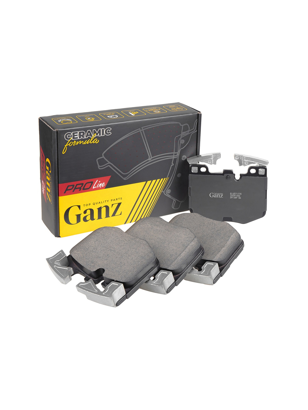 Колодки передние PRO-Line Ceramic BMW 3(G20)/5(G30)/7(G11/G12)/X3 III/X4/X5 IV/X7 GANZ GIJ07177C