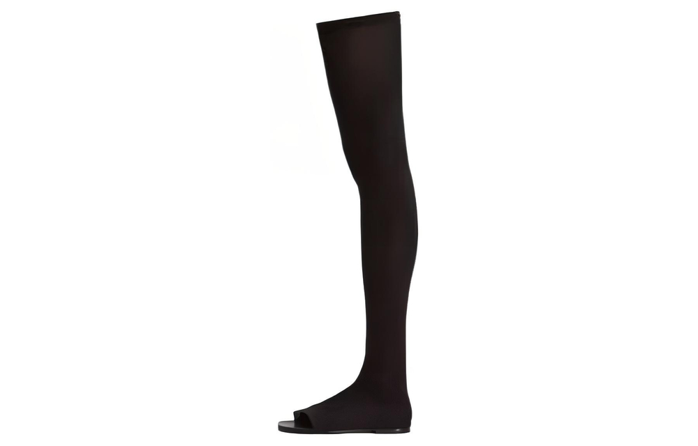Burberry Suede Over the knee Boots Women"s Black