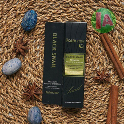 FarmStay Антивозрастная сыворотка для кожи вокруг глаз с муцином улитки Black Snail Premium Rolling Eye Serum 25 мл.