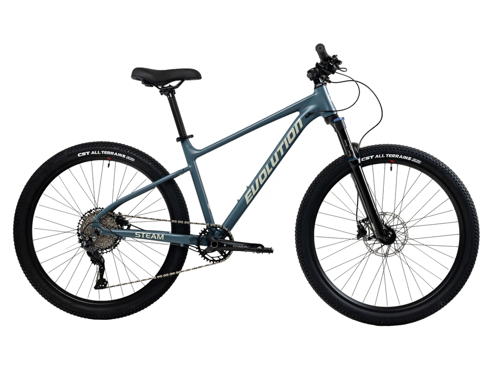 Велосипед 27.5" EVOLUTION STEAM HD, 17", алюм, 10 ск, air, темно-серый матовый, 2026