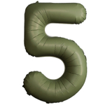 Шар фольгированный Цифра 5 101 см (Зеленый)